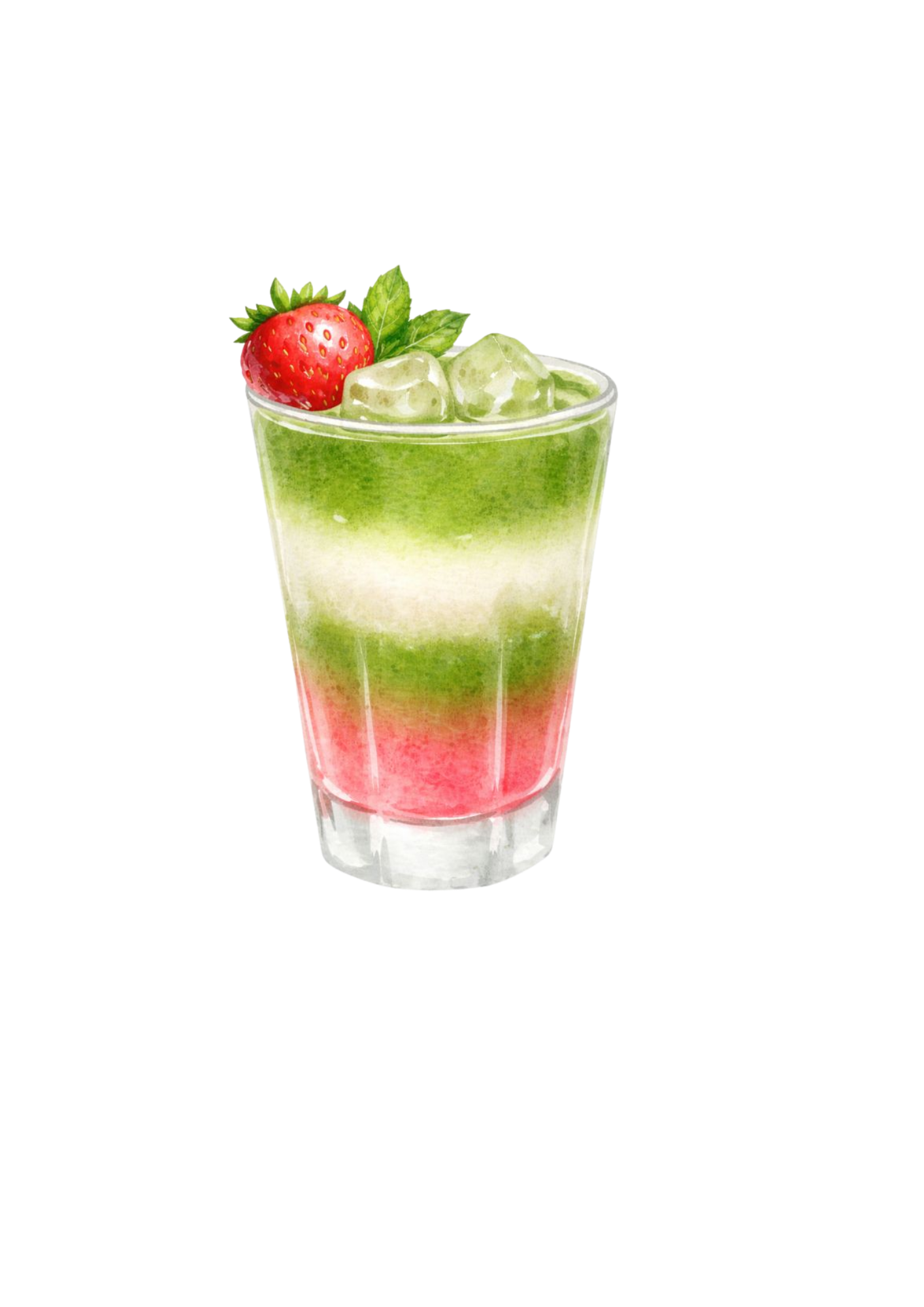 Aardbei Zijde Matcha